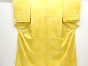 樹木模様織出し付け下げ色無地着物